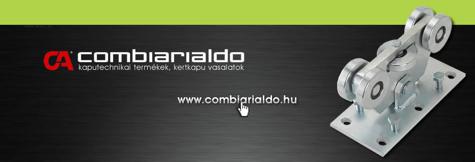 COMBI ARIALDO kaputechnikai termékek, kertkapu vasalatok